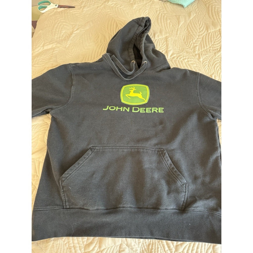 John Deere Hoodie Black Large
